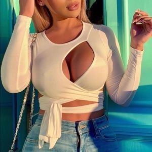 Wrap top- Fashion Nova